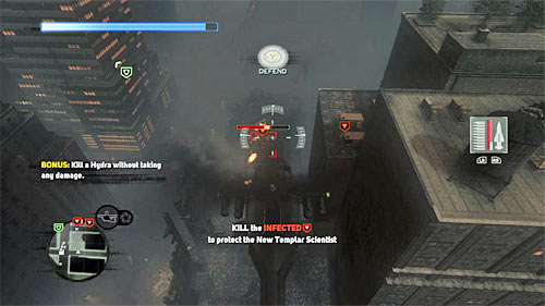 After eliminating birds, take care about new bonus objective - you must kill hydra without being hit - [Blacknet mission 12] Operation: Clockwork - p. 1 | Blacknet missions - Blacknet missions - Prototype 2 Game Guide