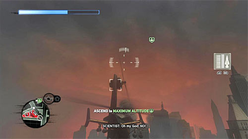 Fly to the base in location [522, 438] and after receiving updated objectives, start ascending (right trigger) - [Blacknet mission 12] Operation: Clockwork - p. 1 | Blacknet missions - Blacknet missions - Prototype 2 Game Guide