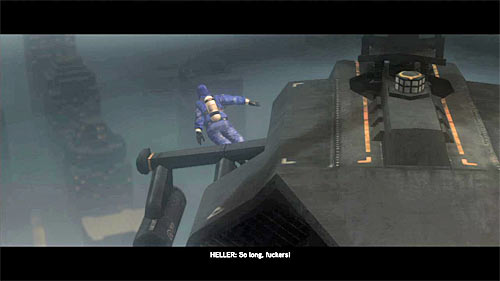 The last action you have to perform is to leave the helicopter and in order to do this you have to hold B button, thus causing the helicopter with scientists to crash - [Blacknet mission 12] Operation: Clockwork - p. 1 | Blacknet missions - Blacknet missions - Prototype 2 Game Guide