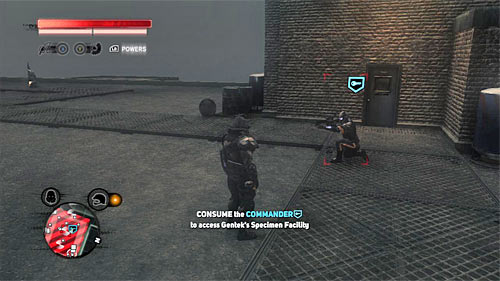 The commander stands on the rooftop of the main building in location [399, 269] and he shouldnt be guarded by anyone so you can consume him right away - [Blacknet mission 12] Operation: Clockwork - p. 2 | Blacknet missions - Blacknet missions - Prototype 2 Game Guide