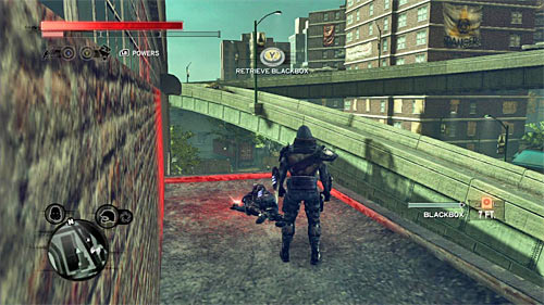 You can find the body on one of the lower balconies of the warehouse - Yellow Zone - p. 1 | Secrets - Secrets - Prototype 2 Game Guide