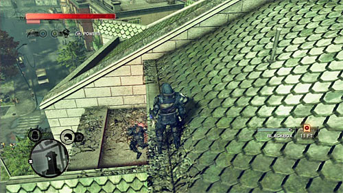 You can find the body on one of the churchs balconies - Yellow Zone - p. 1 | Secrets - Secrets - Prototype 2 Game Guide