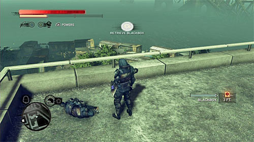 You can find the body on one of the lower balconies of Daily News building - Yellow Zone - p. 1 | Secrets - Secrets - Prototype 2 Game Guide