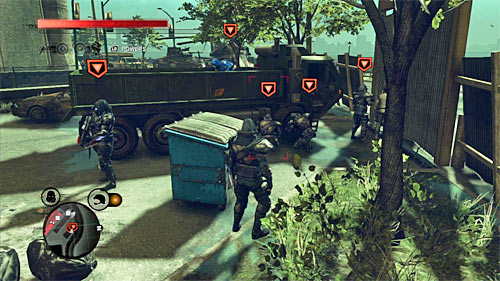 You can find the squad on a small square, near the street - Yellow Zone - p. 2 | Secrets - Secrets - Prototype 2 Game Guide