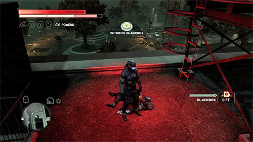 You can find the body on the buildings rooftop, next to the tank - Green Zone - p. 1 | Secrets - Secrets - Prototype 2 Game Guide