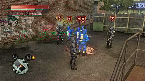 You can find the squad in the alley between buildings - Green Zone - p. 2 | Secrets - Secrets - Prototype 2 Game Guide