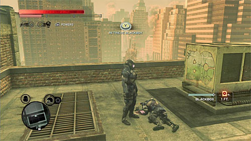 You can find the body on the buildings rooftop - Red Zone - p. 1 | Secrets - Secrets - Prototype 2 Game Guide