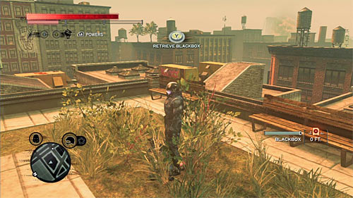 You can find the body in bushes on one of the rooftops - Red Zone - p. 1 | Secrets - Secrets - Prototype 2 Game Guide