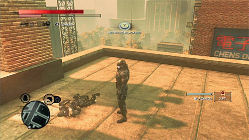 You can find the body on the buildings rooftop - Red Zone - p. 1 | Secrets - Secrets - Prototype 2 Game Guide