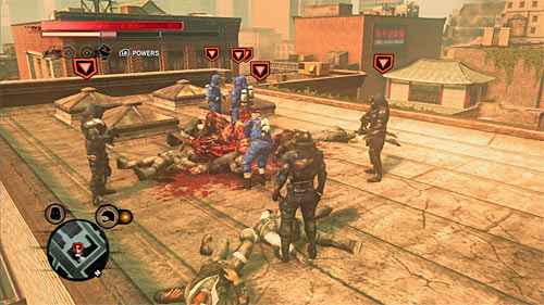 You can find the squad on buildings rooftop - Red Zone - p. 2 | Secrets - Secrets - Prototype 2 Game Guide