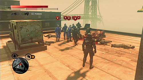 You can find the squad on buildings rooftop - Red Zone - p. 2 | Secrets - Secrets - Prototype 2 Game Guide
