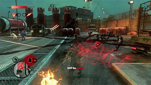 After the fight go to the right elevator in location [230, 1595] and use its control panel - [Main mission 6] Project Long Shadow | Main missions - Main missions - Prototype 2 Game Guide