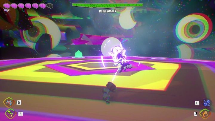 Pull Panic Attack to yourself using Mental Connection, and then simply hit it - Psychonauts 2: PSI Kings Sensorium - walkthrough - Walkthrough - Psychonauts 2 Guide