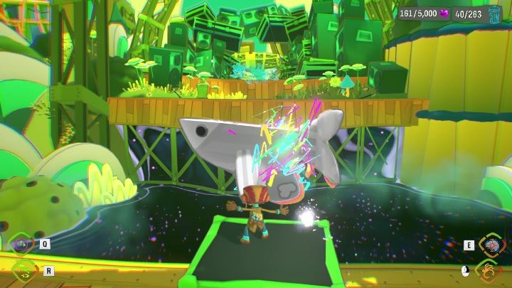 One of the platforms will be made of moving fish, which you can easily slow down - Psychonauts 2: PSI Kings Sensorium - walkthrough - Walkthrough - Psychonauts 2 Guide