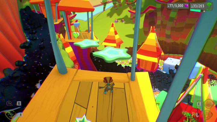 This time, you have to slow down both the horizontal and vertical moving platforms - Psychonauts 2: PSI Kings Sensorium - walkthrough - Walkthrough - Psychonauts 2 Guide