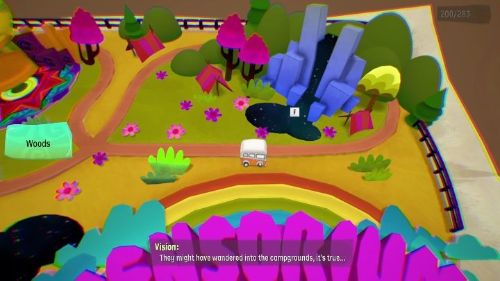 "Woods" are the last stage, and you will drive to get there - Psychonauts 2: PSI Kings Sensorium - walkthrough - Walkthrough - Psychonauts 2 Guide