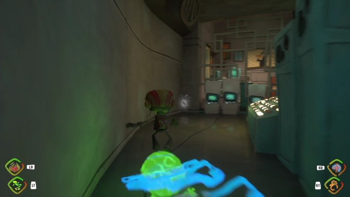 You'll find this card in the lab where your friend is, right next to the glowing panel - Psychonauts 2: PSI Challenge Card, The Motherlobe - where to find? - The Motherlobe - Psychonauts 2 game guide