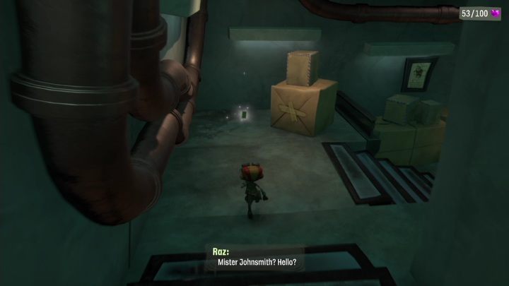 This card is at the end of the hall - Psychonauts 2: PSI Challenge Card, The Motherlobe - where to find? - The Motherlobe - Psychonauts 2 game guide