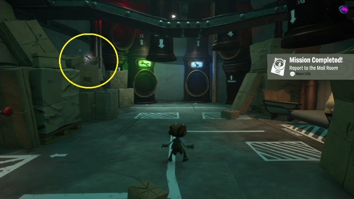 Location: Mailroom - Psychonauts 2: PSI Challenge Card, The Motherlobe - where to find? - The Motherlobe - Psychonauts 2 game guide