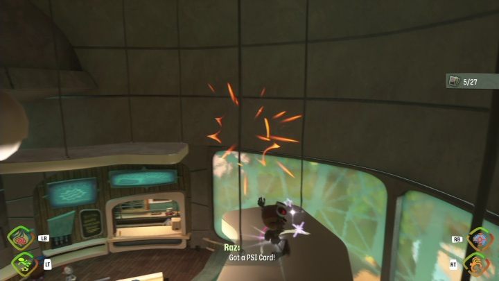 First, you need to climb the vines - Psychonauts 2: PSI Challenge Card, The Motherlobe - where to find? - The Motherlobe - Psychonauts 2 game guide