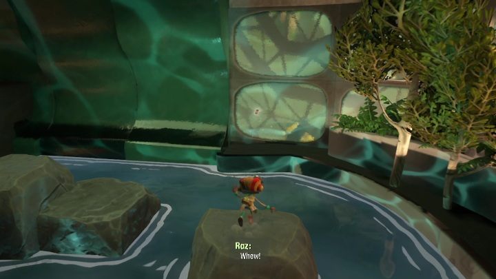 This card can be found right behind the agents' main room - you need to walk down a hall until reaching a small water tank - Psychonauts 2: PSI Challenge Card, The Motherlobe - where to find? - The Motherlobe - Psychonauts 2 game guide