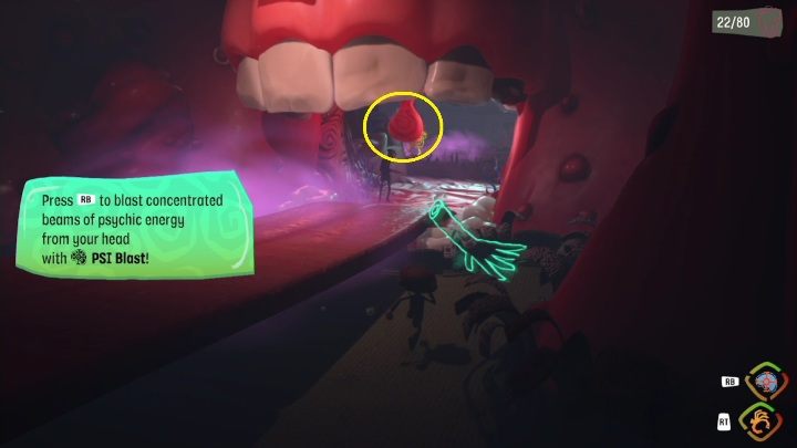 Ability: Blast is a blow that you may use to eliminate enemies - Psychonauts 2: Skills - Basics - Psychonauts 2 game guide