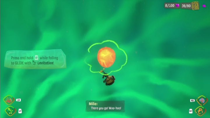 Ability: allows you to fly longer distances and protect yourself from falling from a height - Psychonauts 2: Skills - Basics - Psychonauts 2 game guide