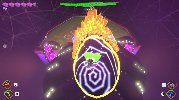 After evading thought bubbles, get behind the boss - Psychonauts 2: boss encounter - Luctopus - how to defeat? - Bosses - Psychonauts 2 Guide