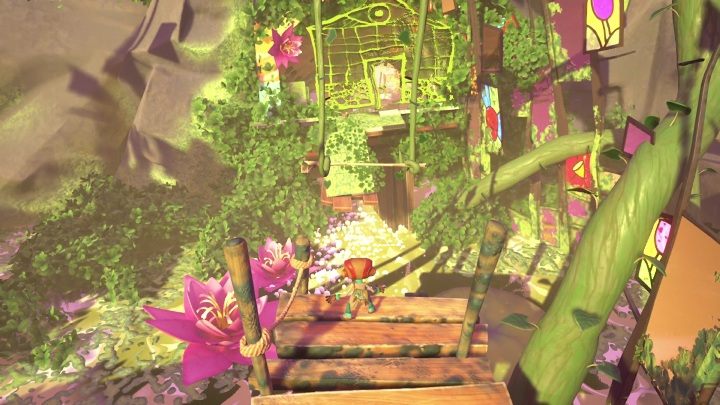 At one point you'll need to swing on a rope to reach the next building - Psychonauts 2: Bobs Bottles - walkthrough - Walkthrough - Psychonauts 2 Guide