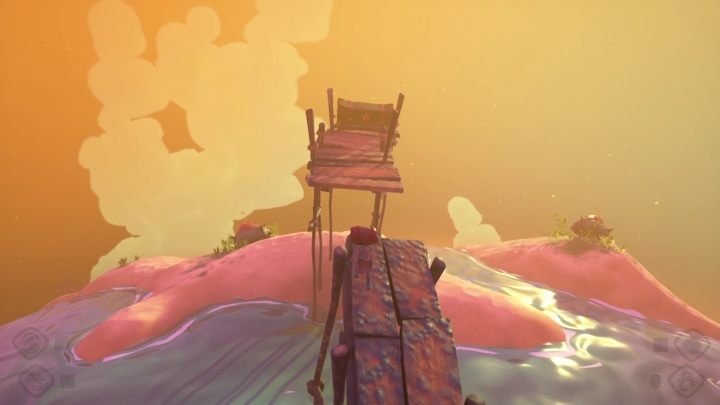 You will find the baggage on a wooden platform - you only need to reach the island and climb to the very top - Psychonauts 2: Emotional Baggage, Bobs bottles - where to find? - Bobs Bottles - Psychonauts 2 Guide
