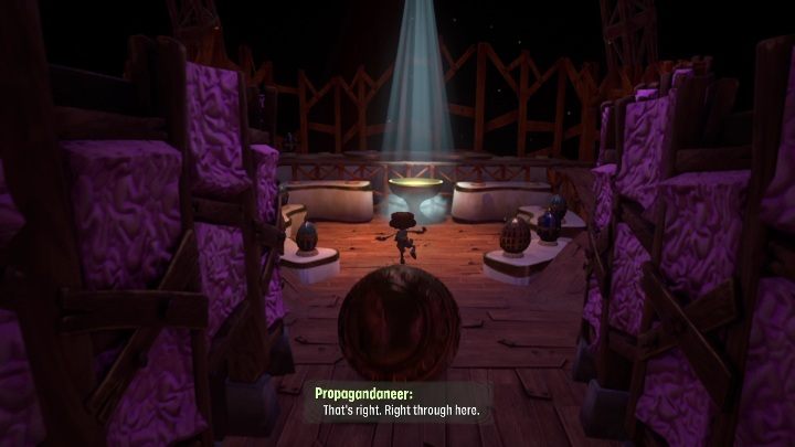 You have to move the egg to the location where the man is standing - Psychonauts 2: Fatherland Follies - walkthrough - Walkthrough - Psychonauts 2 Guide