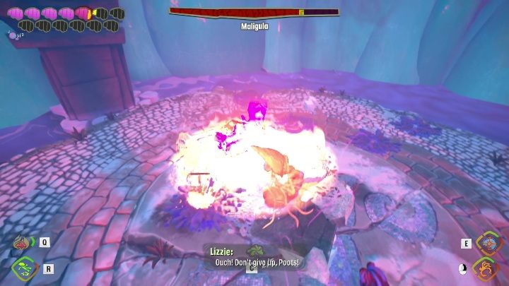 In the second stage, the boss will remove the water barrier - Psychonauts 2: Maligula boss - how to defeat? - Bosses - Psychonauts 2 Guide