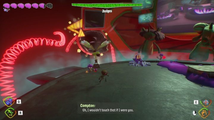These small enemies can cause large battles in the middle of the boss fight - Psychonauts 2: Judges boss fight - how to beat - Bosses - Psychonauts 2 Guide