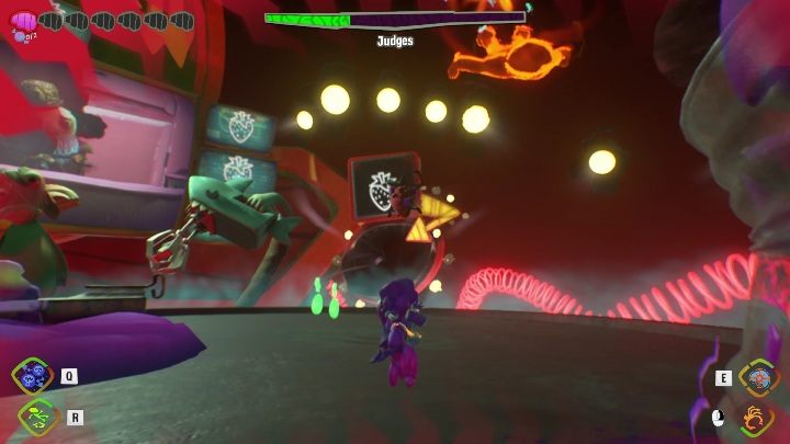 The next ingredients you need are a watermelon and a strawberry - Psychonauts 2: Judges boss fight - how to beat - Bosses - Psychonauts 2 Guide