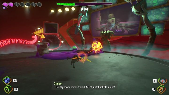 After getting all three ingredients, you'll have to fight normal enemies once again - Psychonauts 2: Judges boss fight - how to beat - Bosses - Psychonauts 2 Guide