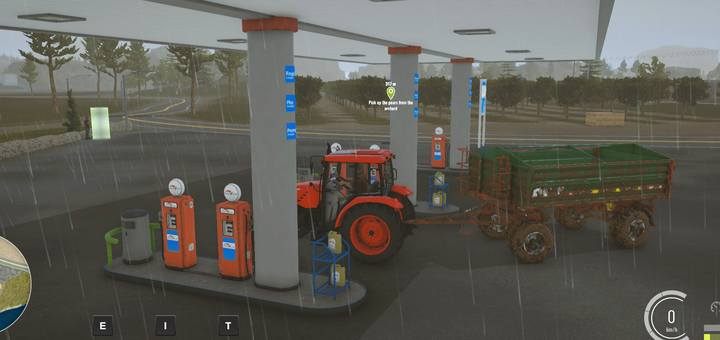 Any of your vehicles can be refueled at a gas station. - Machine Maintenance, repairing, washing and refueling in Pure Farming 2018 - Basic tips - Pure Farming 2018 Game Guide