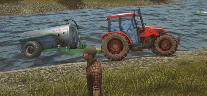 You cannot get into a vehicle that reached the water level. - What happens if I sink my vehicle in Pure Farming 2018? - FAQ - Pure Farming 2018 Game Guide