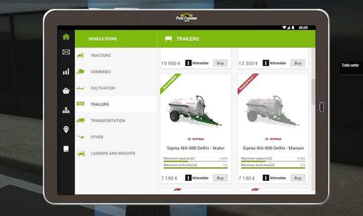 You will view the stores offer on your tablet, even if you visit the store itself in person. - First field works, Pure Farming 2018 Walkthrough - Story Mode - Pure Farming 2018 Game Guide