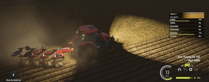 Working with the plow is easy, but tiring. - First field works, Pure Farming 2018 Walkthrough - Story Mode - Pure Farming 2018 Game Guide