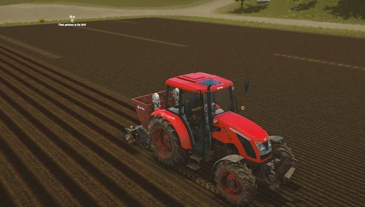 In the further stage of the game you will have access to a wider potato planter. - Greenhouse, small animals and investments, Pure Farming 2018 Walkthrough - Story Mode - Pure Farming 2018 Game Guide