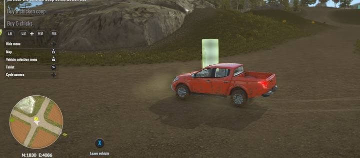 The farmer can be found at the intersection, to the north of your farm. - Greenhouse, small animals and investments, Pure Farming 2018 Walkthrough - Story Mode - Pure Farming 2018 Game Guide