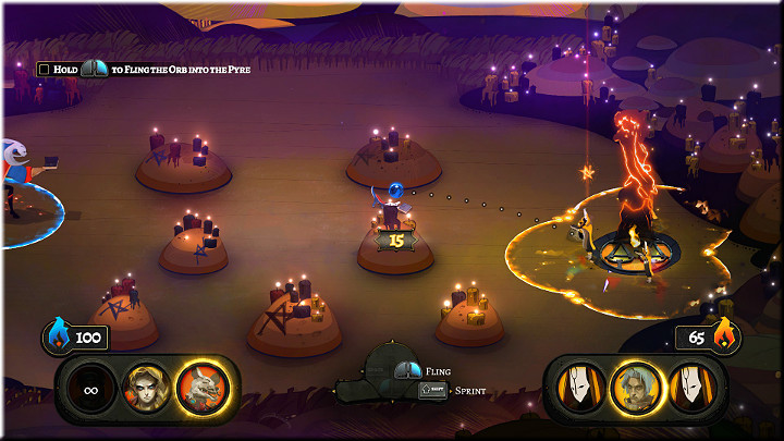 The initial enemies shouldnt be a real threat - its more of a tutorial really - The Rites 1-8 | Walkthrough - Walkthrough - Pyre Game Guide