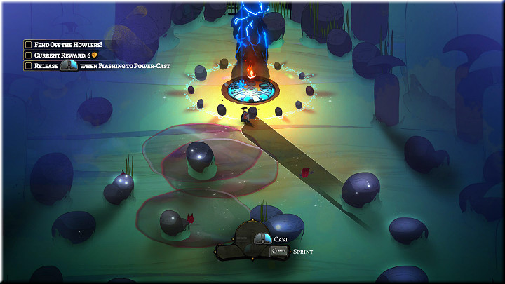 During a journey to the next Rite, your team will meet a threat and you will have to make a camping to prepare yourselves to fight unknown monsters - The Rites 1-8 | Walkthrough - Walkthrough - Pyre Game Guide