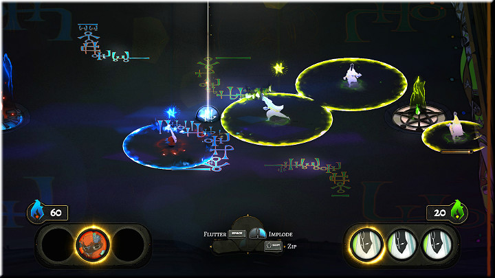 TiZo cannot use his Aura to attack from a distance, but he can create explosions that cover a pretty wide area - Scribe Trials | Walkthrough - Walkthrough - Pyre Game Guide