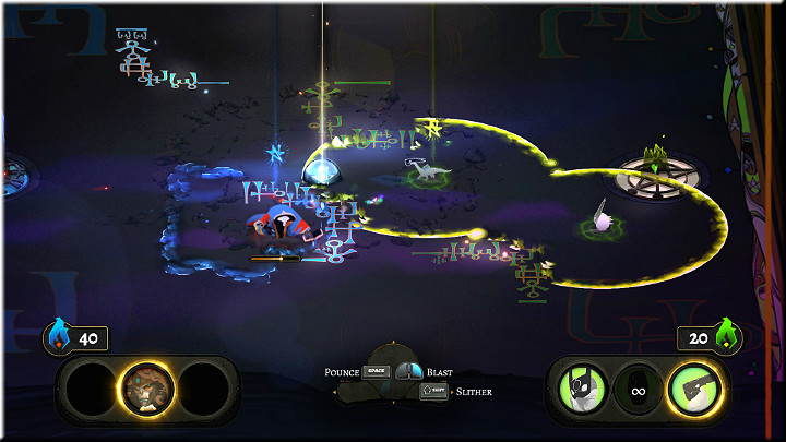 Bertrudes Aura has a very long range, enabling her to eliminate many enemies at once - Scribe Trials | Walkthrough - Walkthrough - Pyre Game Guide