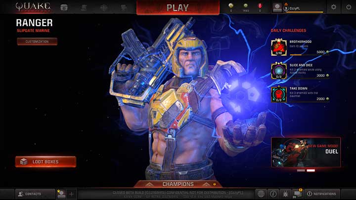 Ranger - the basic unit - Champions - Gameplay basics - Quake Champions Game Guide