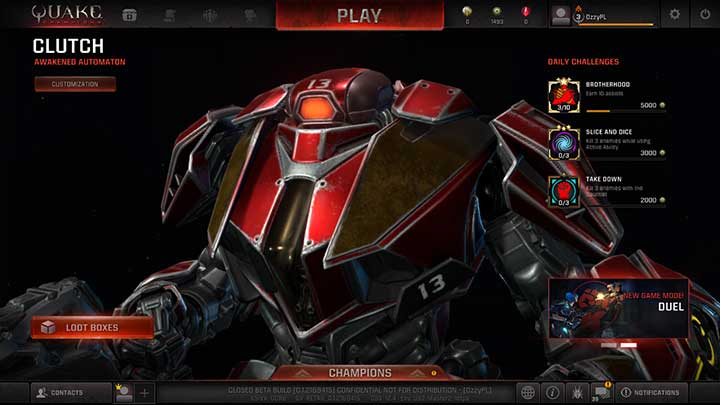 Clutch - Champions - Gameplay basics - Quake Champions Game Guide