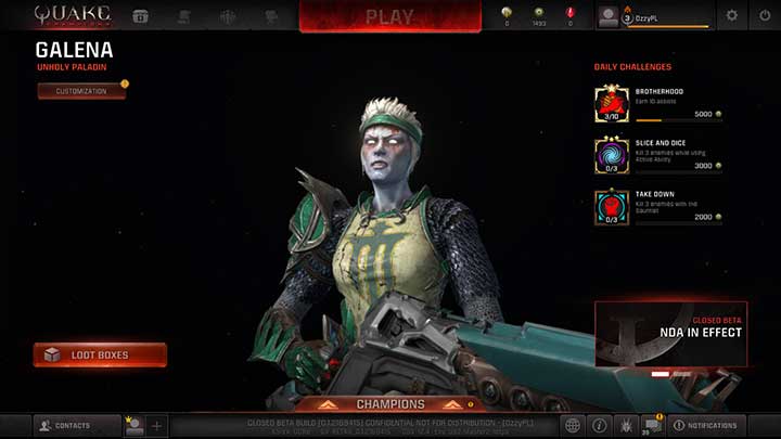 Galena - Champions - Gameplay basics - Quake Champions Game Guide