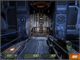 Walk ahead all the time and exterminate enemies (for Sentries use Machine Gun) - Nexus Hub Tunnels - Walkthrough - Quake 4 - Game Guide and Walkthrough