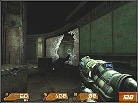 After entering the chamber with the fatty, turn right and go to the door - Putrification Center - Walkthrough - Quake 4 - Game Guide and Walkthrough